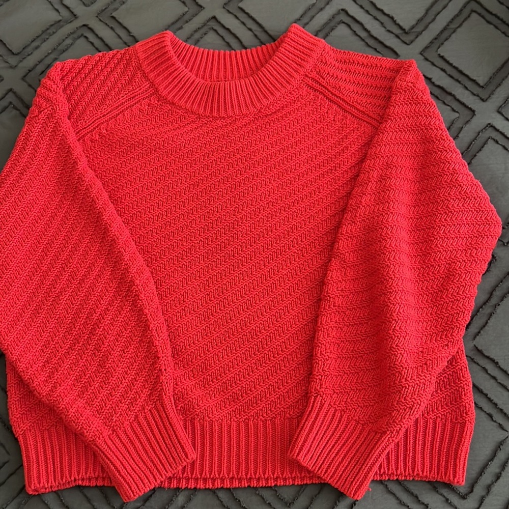 Universal Thread Red Crew Neck Sweater - image 1